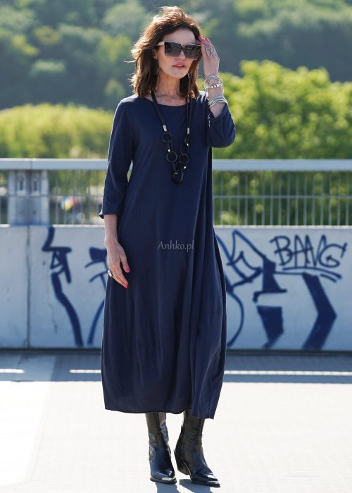 Sukienka Blan Long Dark Blue