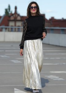 Spódnica Maxi Silver Złota