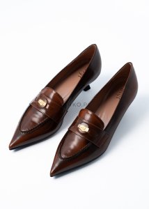 Buty Aminu typu czółenka Brązowe