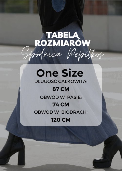 Długa spódnica damska w kolorze fuksji z czarnym wzorem pepitki, o rozszerzanym kroju, wykonana z ciepłej tkaniny