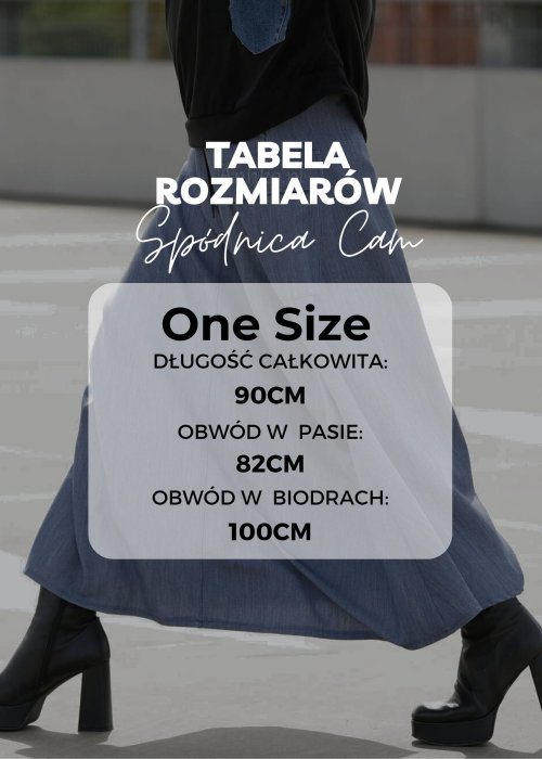 Czarna długa spódnica damska w prążki z paskiem w talii i asymetrycznym wiązaniem, elegancki styl business casual