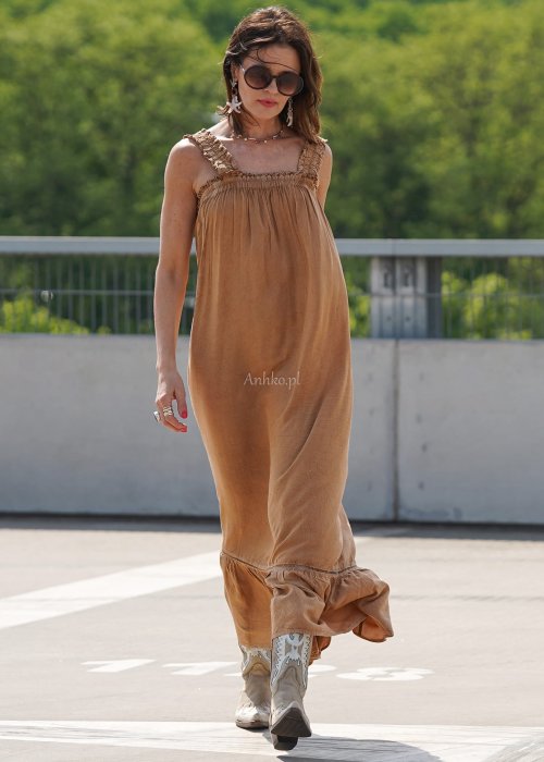 Sukienka Goldver Camel