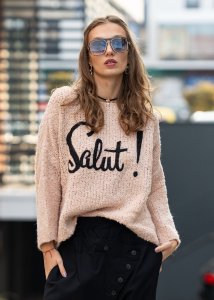 Sweter Curlo Salut Pudrowy róż
