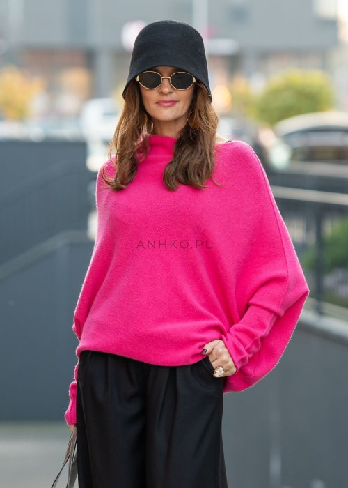 Sweter One Fuksja