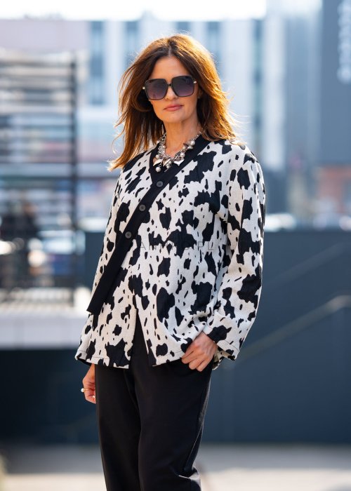 Marynarka Urban Cow Biało-Czarna 