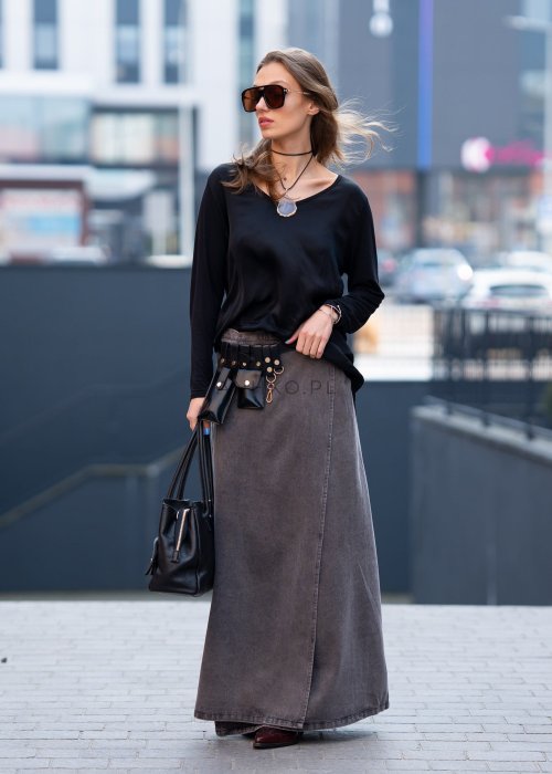 Spódnica Grey Wrap Szara