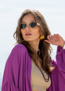 Okulary Shadow Luxe New 2369 C3 Złote 