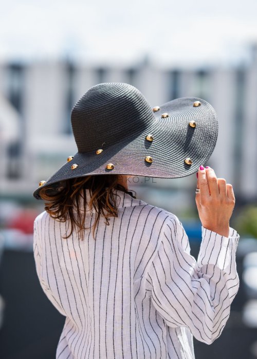 Kapelusz z ćwiekami Studs Czarny