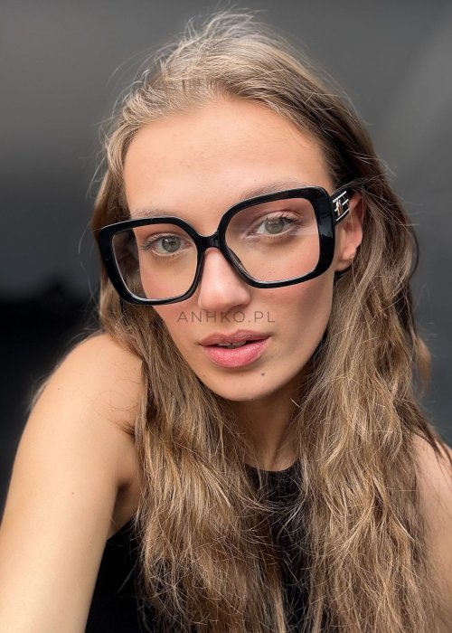 Okulary zerówki 5037 Czarne 