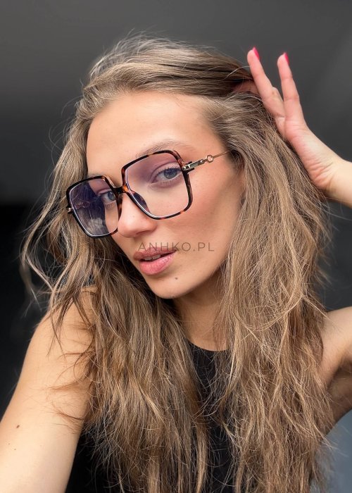 Okulary zerówki 7460 Brązowe 