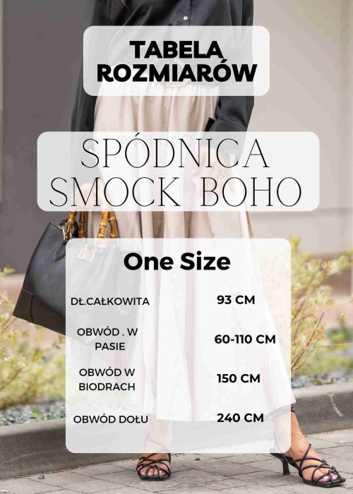 Czarna lniana spódnica maxi o luźnym kroju z rozkloszowanym dołem w stylu boho z naturalnego, przewiewnego materiału