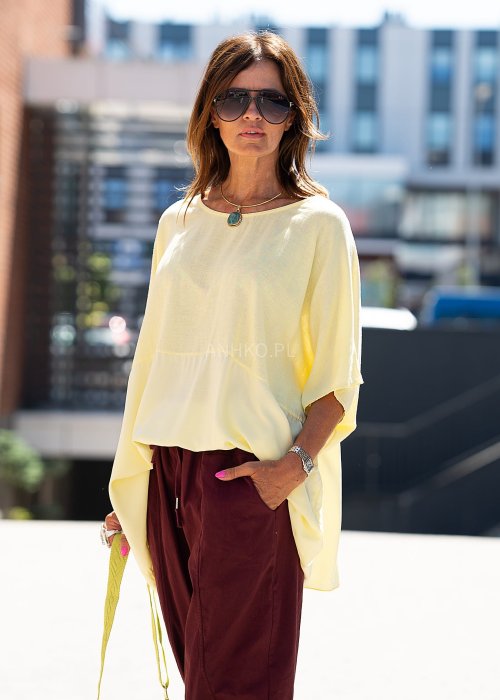 Bluzka oversize Tarent Żółta 