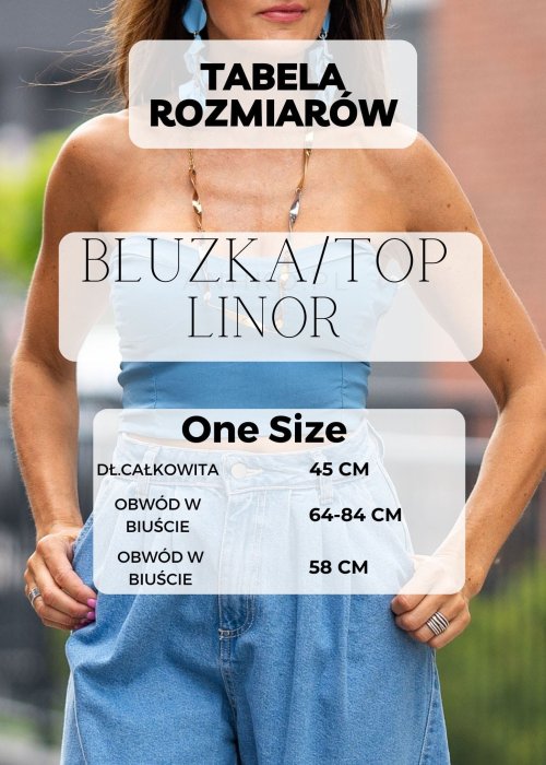 Tabela Rozmiarów dla Bluzka/Top Linor Brązowa