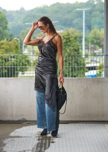 Sukienka bieliźniana Calista Czarna 