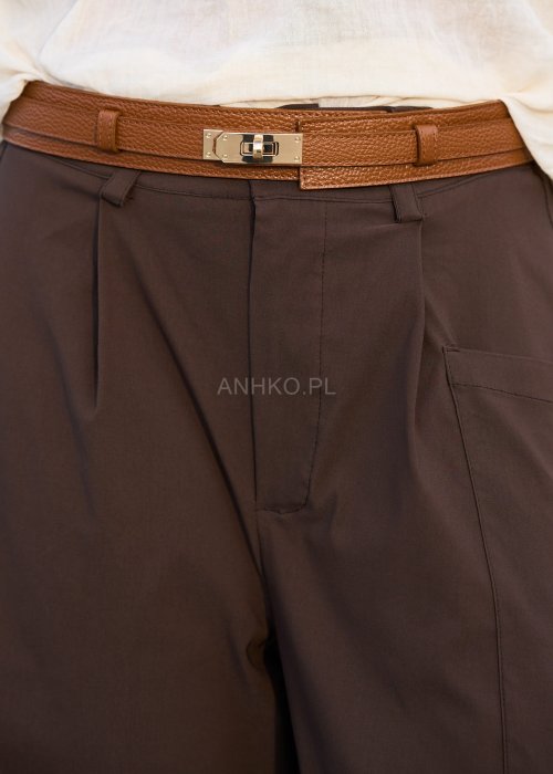 Pasek Lock & Luxe Brązowy