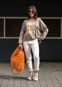 Jeansy Balija Białe 