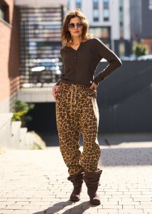 Spodnie Trousers Leopard