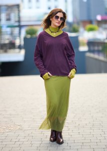Spódnica Ethereal Mesh Zielona 