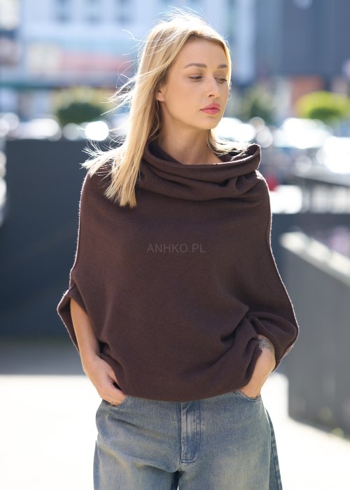 Sweter Avenel Brązowy