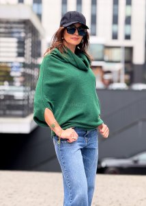 Sweter Avenel Ciemnozielony