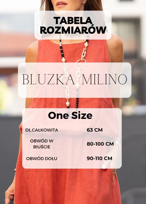 Tabela Rozmiarów dla Bluzka Damska Milino Biała
