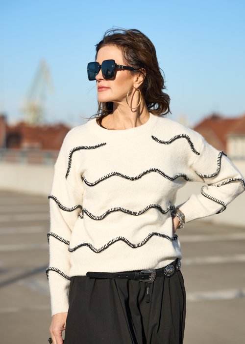 Sweter Fall Ecru