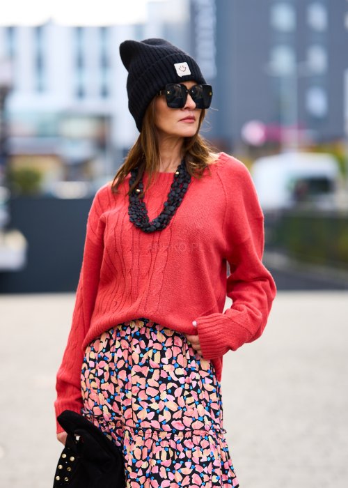 Sweter Styli Koralowy 