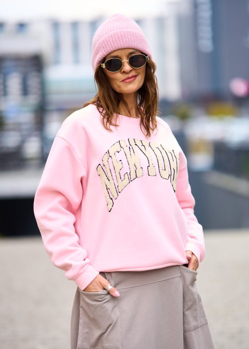 Bluza New York Różowa 