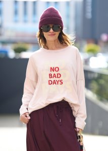 Bluzka NO BAD DAYS Pudrowy Róż