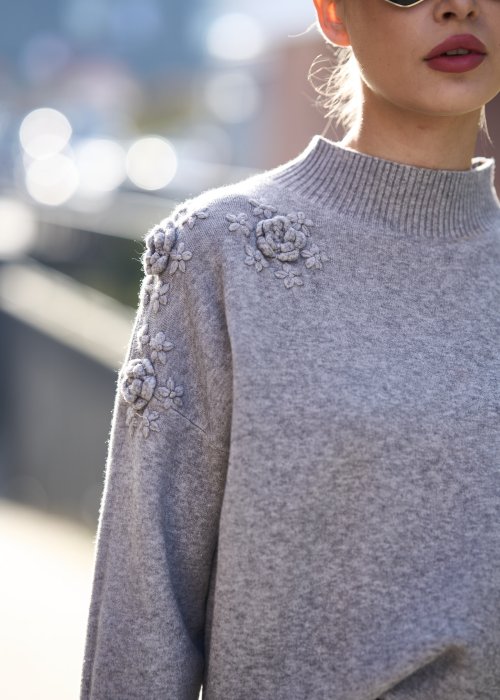 Sweter Elowen Szary