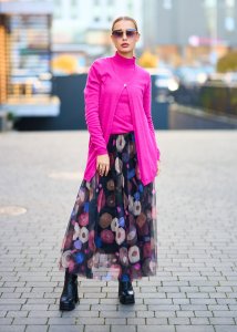 Spódnica Lunareth Multicolor Granat