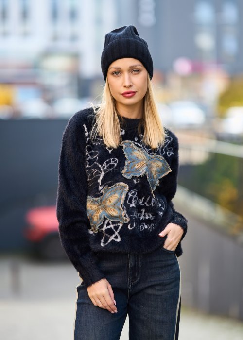 Sweter Marselle Granatowy