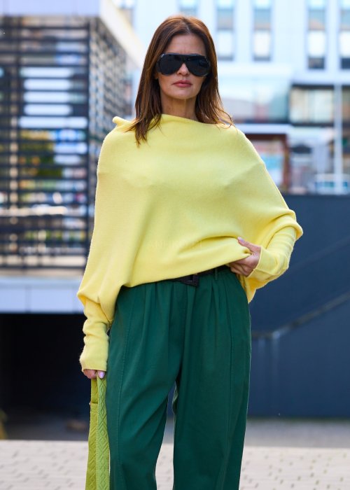 Sweter One Jasnożółty
