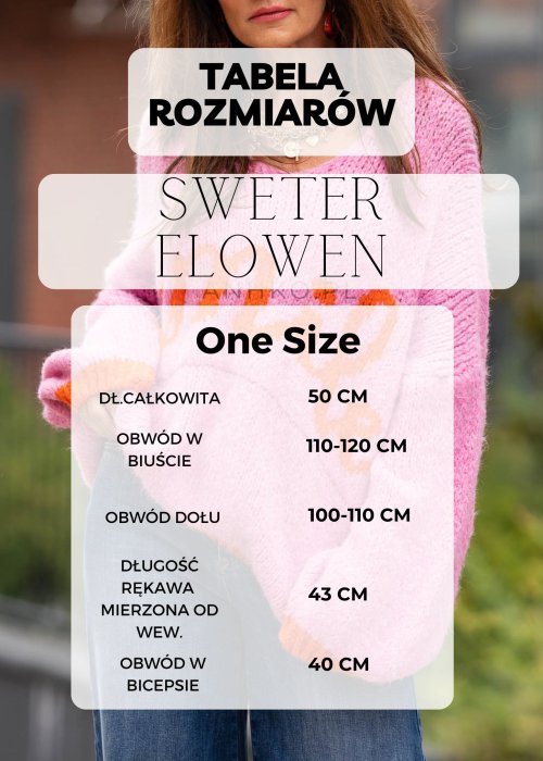 Tabela Rozmiarów One Size Sweter Elowen