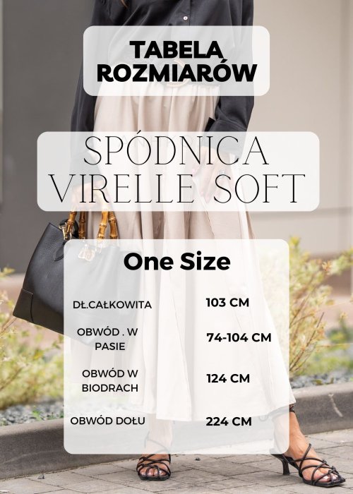 Tabela Rozmiarów One Size Spódnica Virelle Soft