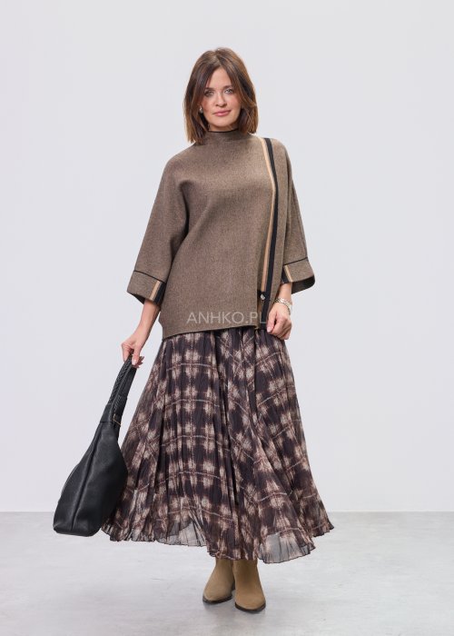 Sweter Calvera Edge Brązowy 