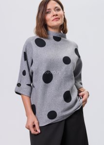 Sweter Mira Horizon Szaro-Czarny