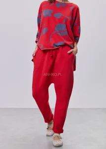 Spodnie Vintage Liora Czerwone 