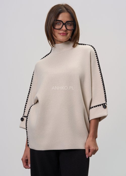 Sweter Isla Form Ecru