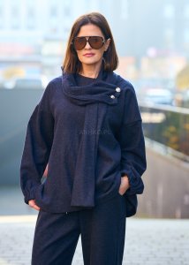 Bluza Miralune Grafitowa z Szalem 