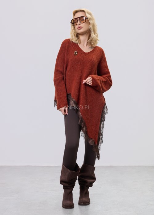 Sweter Isolde Solace Ceglany