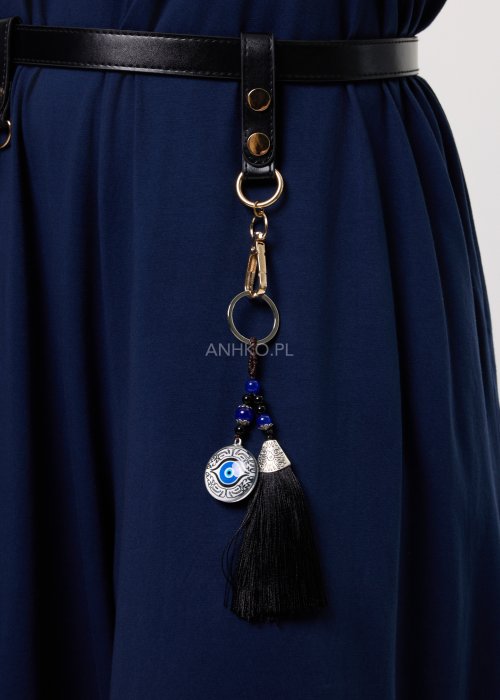 Breloczek Sacred Eye Chabrowo-Czarny 
