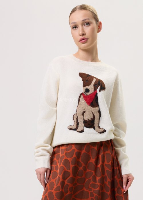 Sweter Puppy Mood Kremowy 
