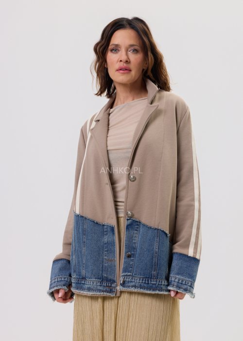 Marynarka Stron Denim Taupe