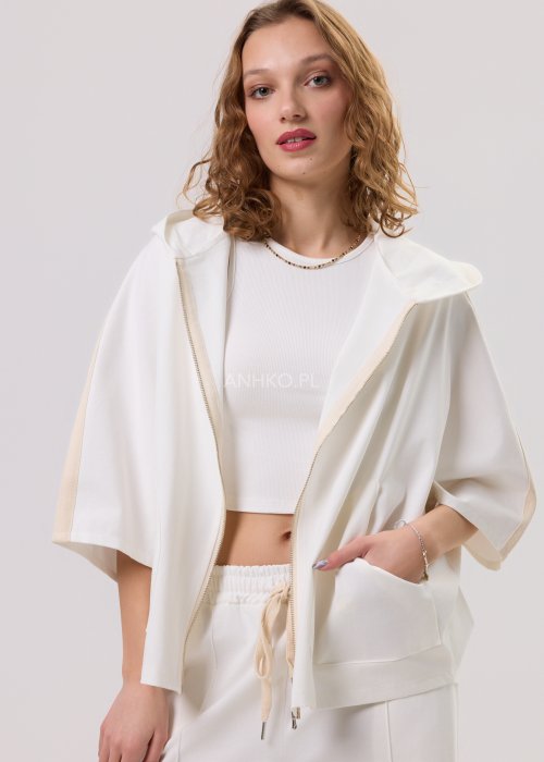 Bluza Hollan z Kapturem Biała