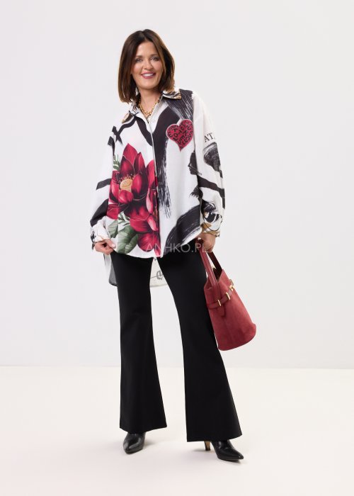 Koszula Lniana Artolla Lotus Off White