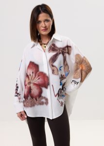 Koszula Lniana Artolla Bloom Off White