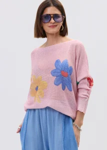 Sweter Dolomit Pudrowo Różowy