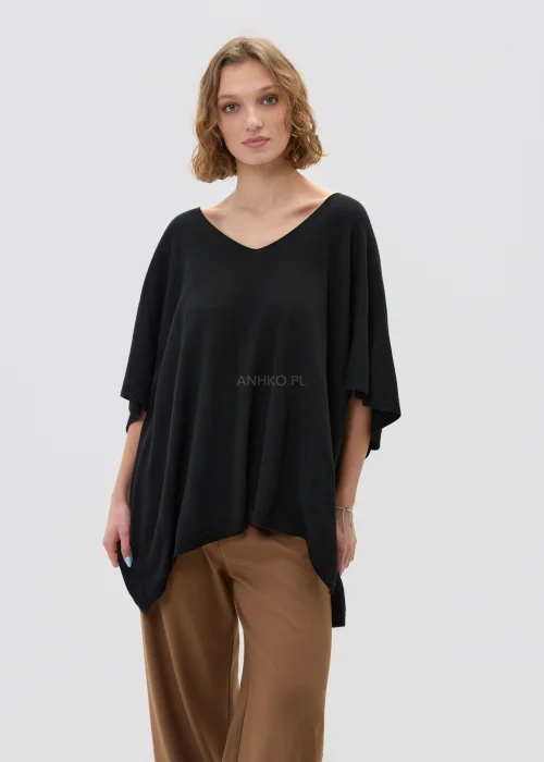 Sweter z Kaszmirem Casandra Czarny