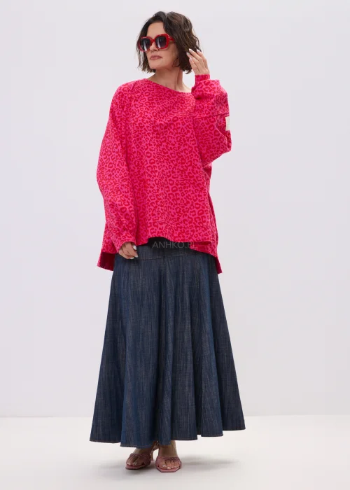 Spódnica Jeansowa Folsta Ciemny Denim 